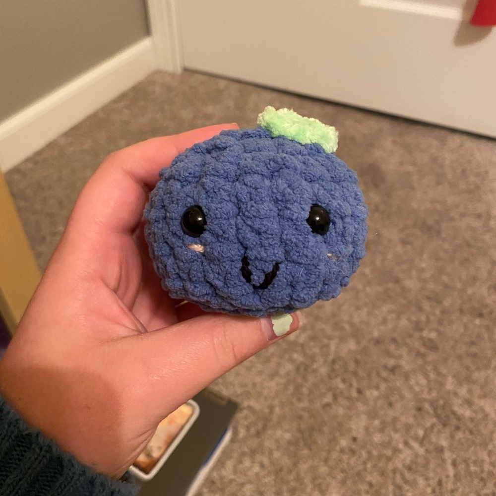 Kawaii plush blueberry stress buddy stuffed animal super squish
